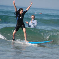 A Surf Camp Participant