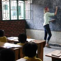 Student Assistant Teacher at local Rwandan school