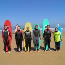 Surfing in Santander