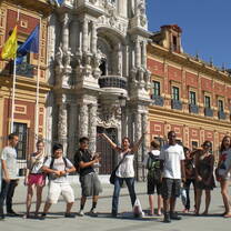A Sol Abroad school group in Sevilla, Spain