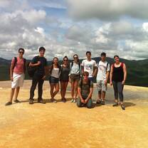 Sol Abroad students at Hierve el Agua springs