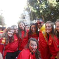 YES participants celebrating the World Cup!