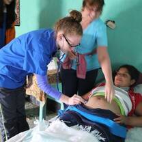 Participant delivering healthcare