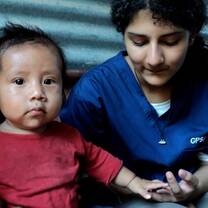 Participant with baby