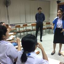 Hamza Teaching in his Practicum