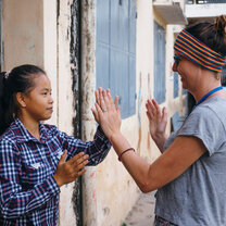 Childcare volunteer in Cambodia with IVHQ