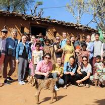 Orientation tour of the local village