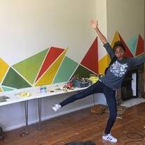 Painting a classroom with Lalela Projects. What a fun day 