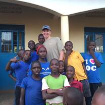 photo with students