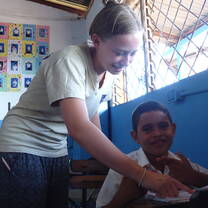 Volunteer working in Education