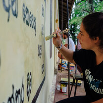IVHQ Temple renovation volunteer in Sri Lanka