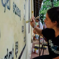 IVHQ Temple renovation volunteer in Sri Lanka