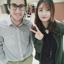 A picture with one of my coteachers