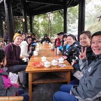 Volunteers Eating in China 