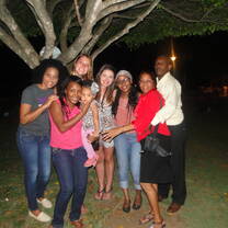 Me and my host family 