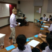 My first practice teaching session