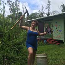 Volunteers work the land as Jungle Queens