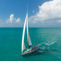 British Defender sailboat