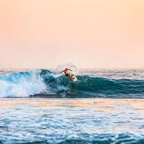 Surfer sunset 