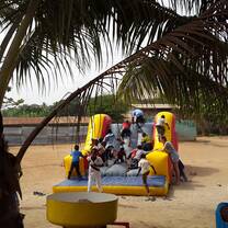 Party at a orphanage