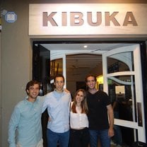 Dinner with Anna, Paco, her boyfriend, and my little brother, Andres