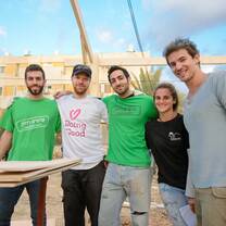 Students volunteering in Beer-Sheva