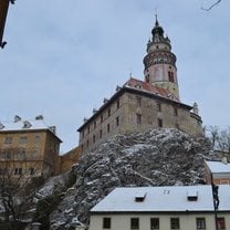 castle on a rocky hill in the Czech Republic