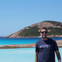 Student on the beaches in the south of Western Australia