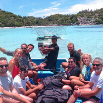 Volunteers going out to sea Thailand