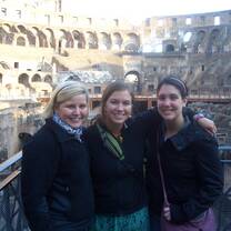 API Students Exploring the Colosseum in Rome