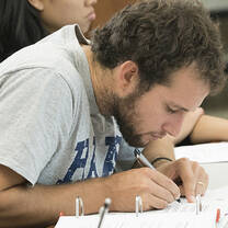 Berkeley Haas School of Business student in class