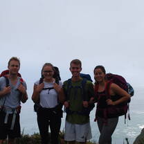 Hiking part of The Hillary Trail