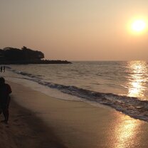 The beach near the GVI house