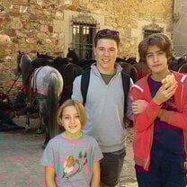 live with a host family in spain