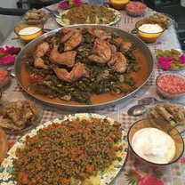 Dinner at my teacher Ibrahim's house