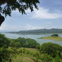 view of Suchitoto Lake in El Salvador