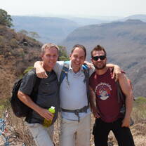 Hiking the barranca including visiting the hot springs