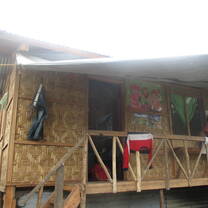 Outside shot of the community centre in The Philippines