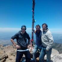 Hiking the volcano of Colima