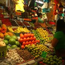 Food tour visiting the market