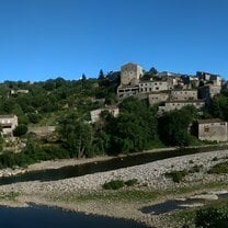 Panorama of Balazuc village