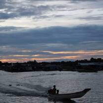 Sunset from the Floating Villages of Prek Toal