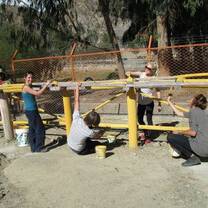 Constructing a fence at Bolivian Zoo