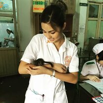 Medical intern in Vietnam hospital 