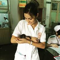 Medical intern in Vietnam hospital 