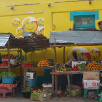 Local vegetable market in Mozambique 