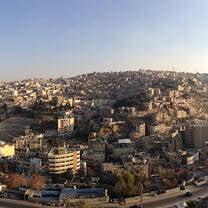 aerial view of Amman, Jordan