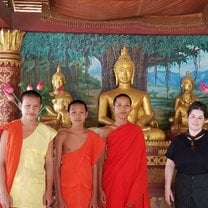 Me & my students at Sakaem Temple