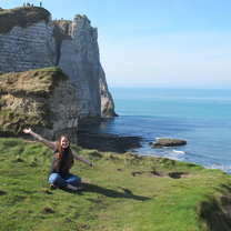 the cliffs of Etretat