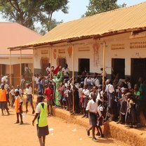Indiaca tournament and the cheering kids